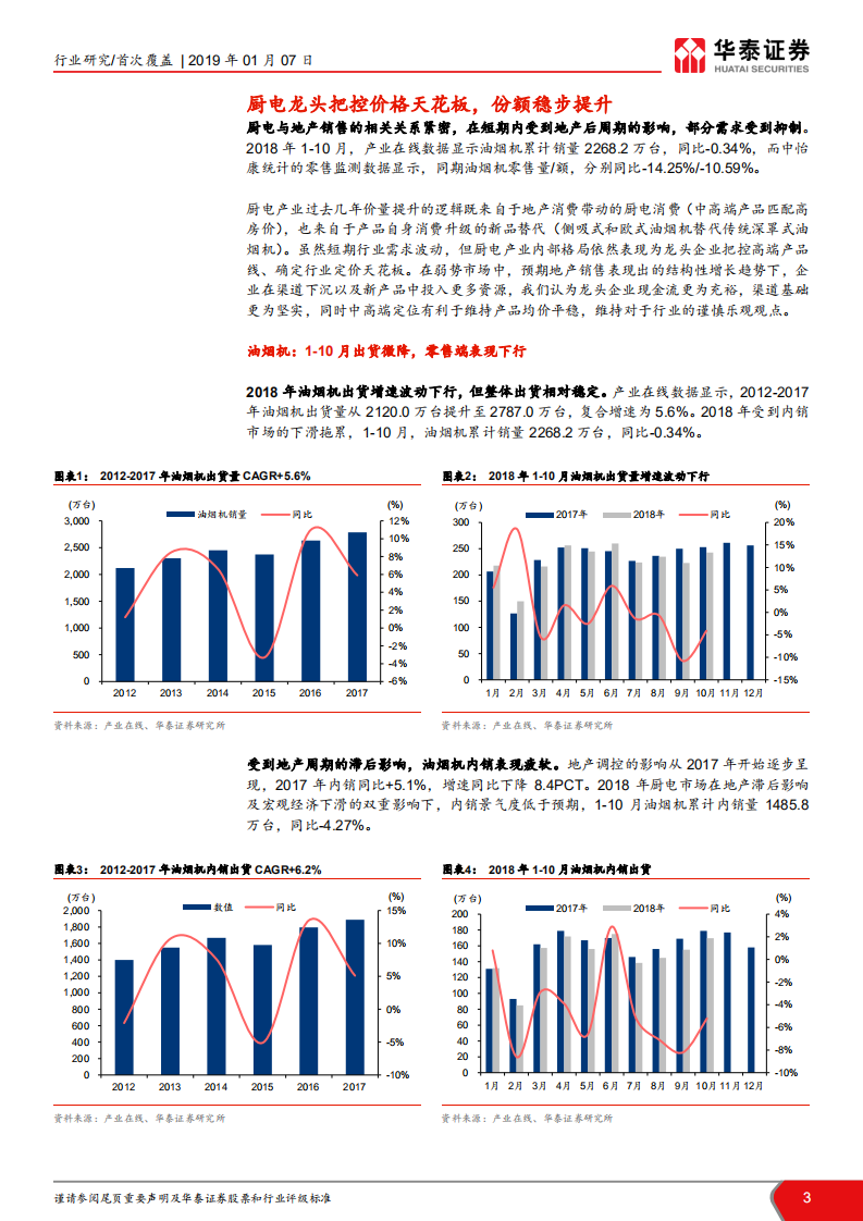 厨电行业2018年数据报告：厨电龙头具备估值提升潜力.pdf 第3页