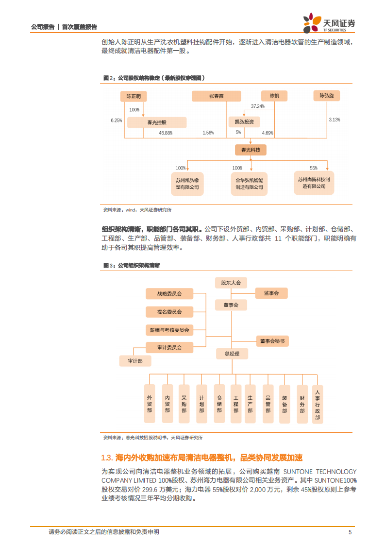 春光科技-家电成长股系列研究二：专精特新小巨人，布局整机增长可期-20211219.pdf 第5页