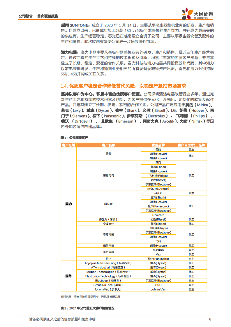 春光科技-家电成长股系列研究二：专精特新小巨人，布局整机增长可期-20211219.pdf 第6页
