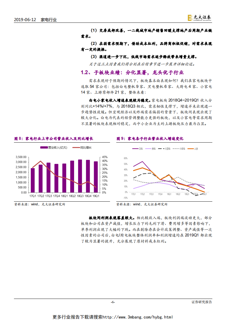 家电行业2019年下半年投资策略：弱化需求库存波动，重视格局渠道演变-190612.pdf 第6页