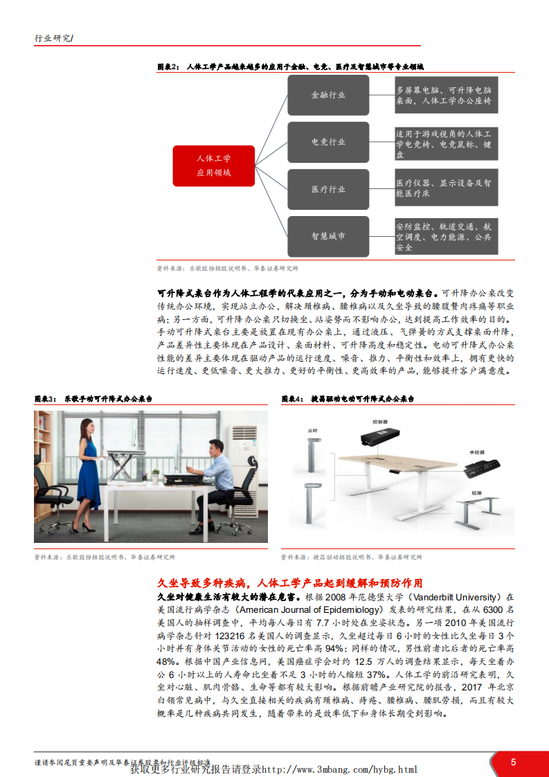 家具行业人体工学可升降办公桌细分行业报告：桌面升降趋势起，健康办公东风来-190311.pdf 第5页