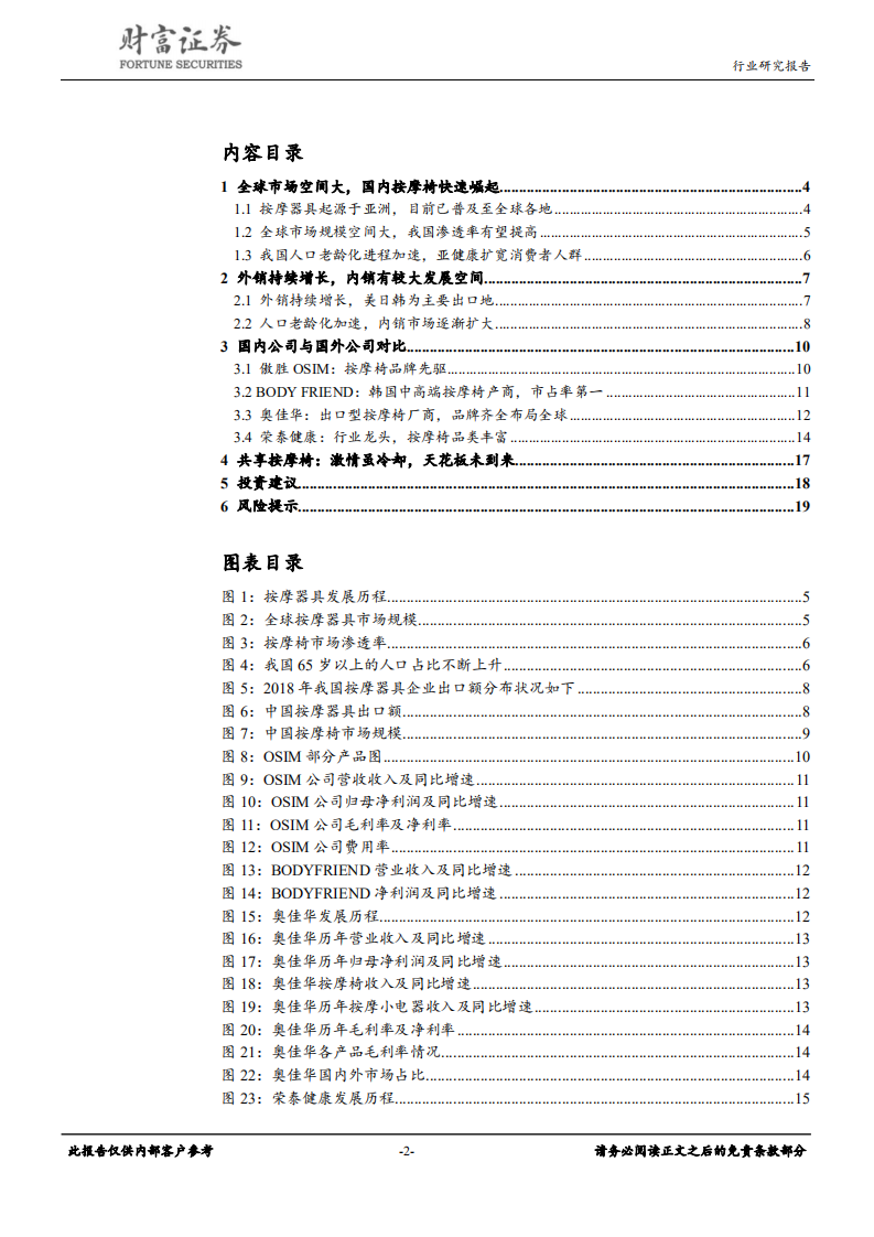 家用电器行业：按摩椅市场空间大，静待行业发展拐点-191017.pdf 第2页