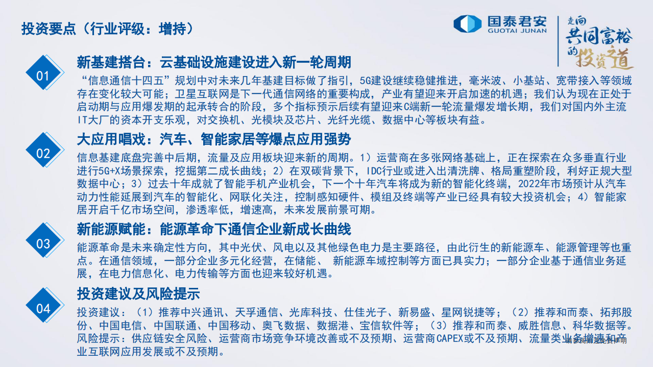 2022年通信行业策略：云基建搭台，大应用唱戏，新能源赋能-211128.pdf 第2页