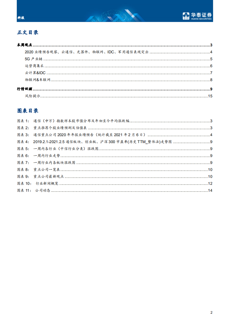 科技行业：关注通信&ldquo;龙头+成长&rdquo;组合-210207.pdf 第2页