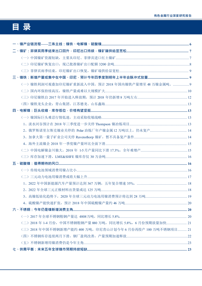 2018年有色金属行业镍子未来5年全球市场短缺深度研究报告.docx 第2页