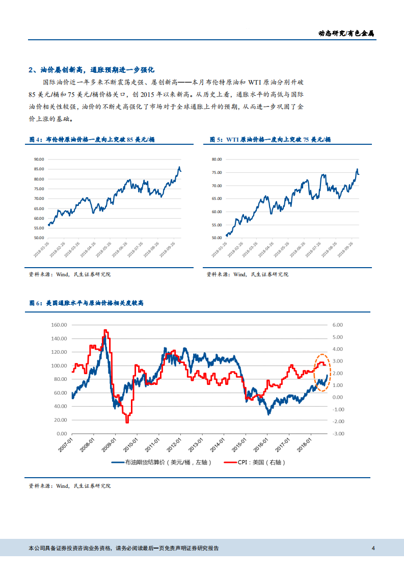 20181010-有色金属行业专题研究报告：金价或筑底静待反攻，看好黄金股反弹机会.pdf 第4页