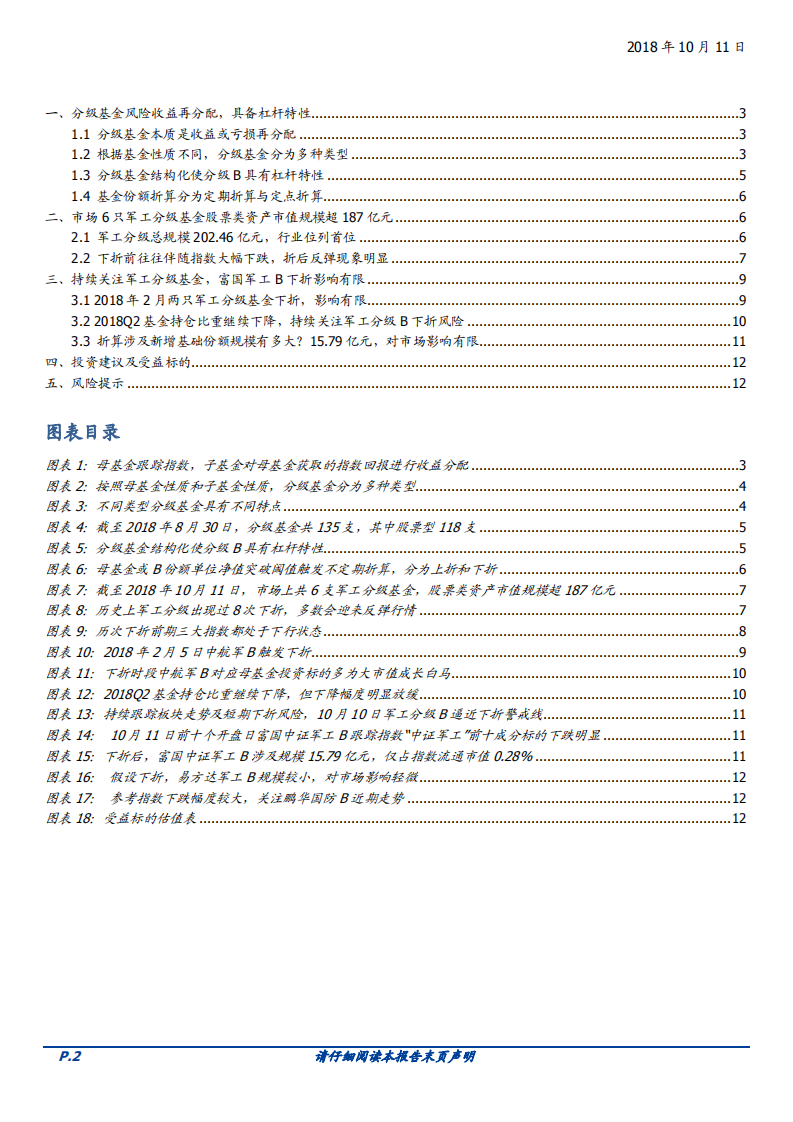 20181011-国防军工行业：靴子落地，详解富国军工B下折影响.pdf 第2页