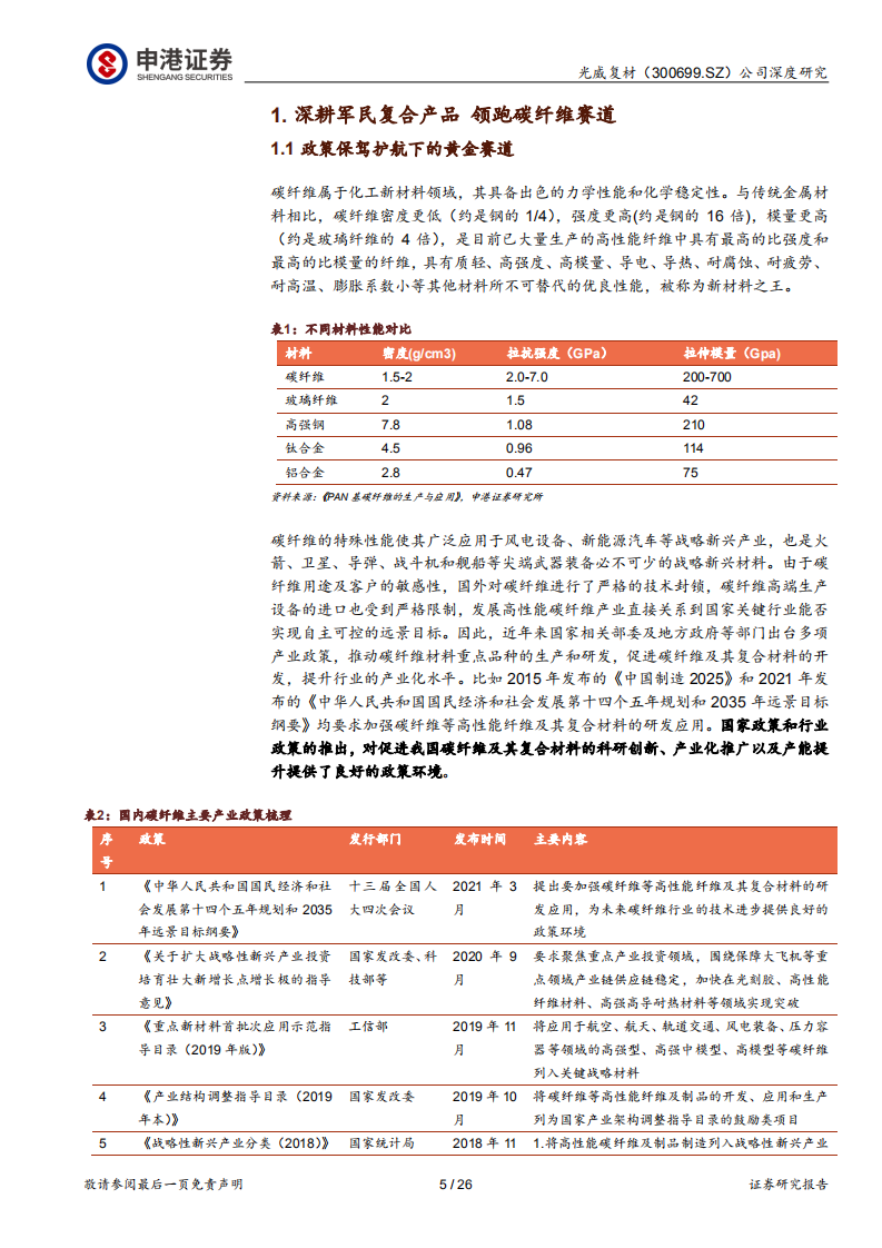 光威复材-风电与军工双轮驱动，碳纤维龙头行稳致远-211216.pdf 第5页