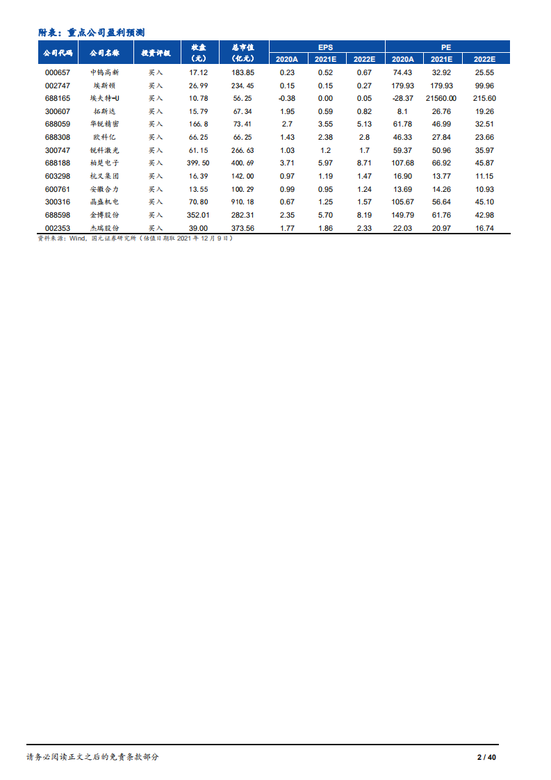 2022年机械行业策略报告：聚集高景气赛道，精选龙头个股-211209.pdf 第2页