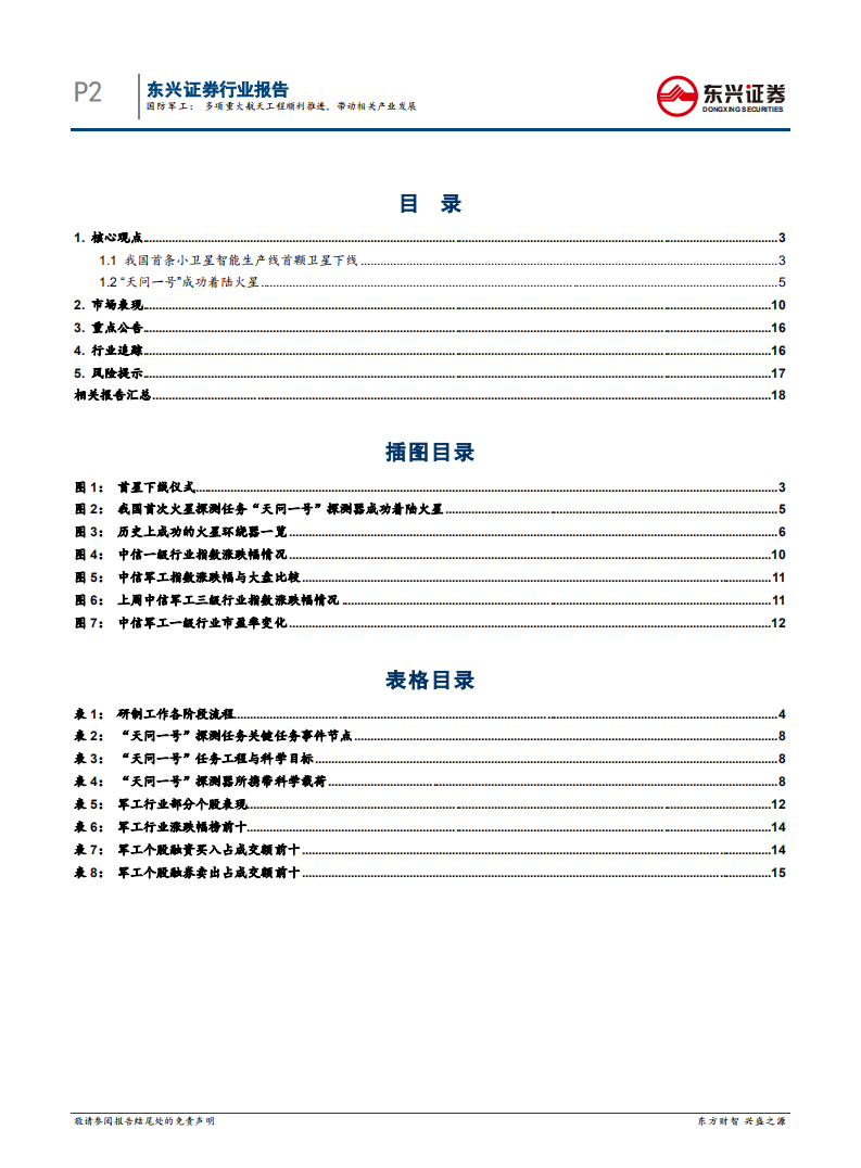 国防军工行业：多项重大航天工程顺利推进，带动相关产业发展-210517.pdf 第2页