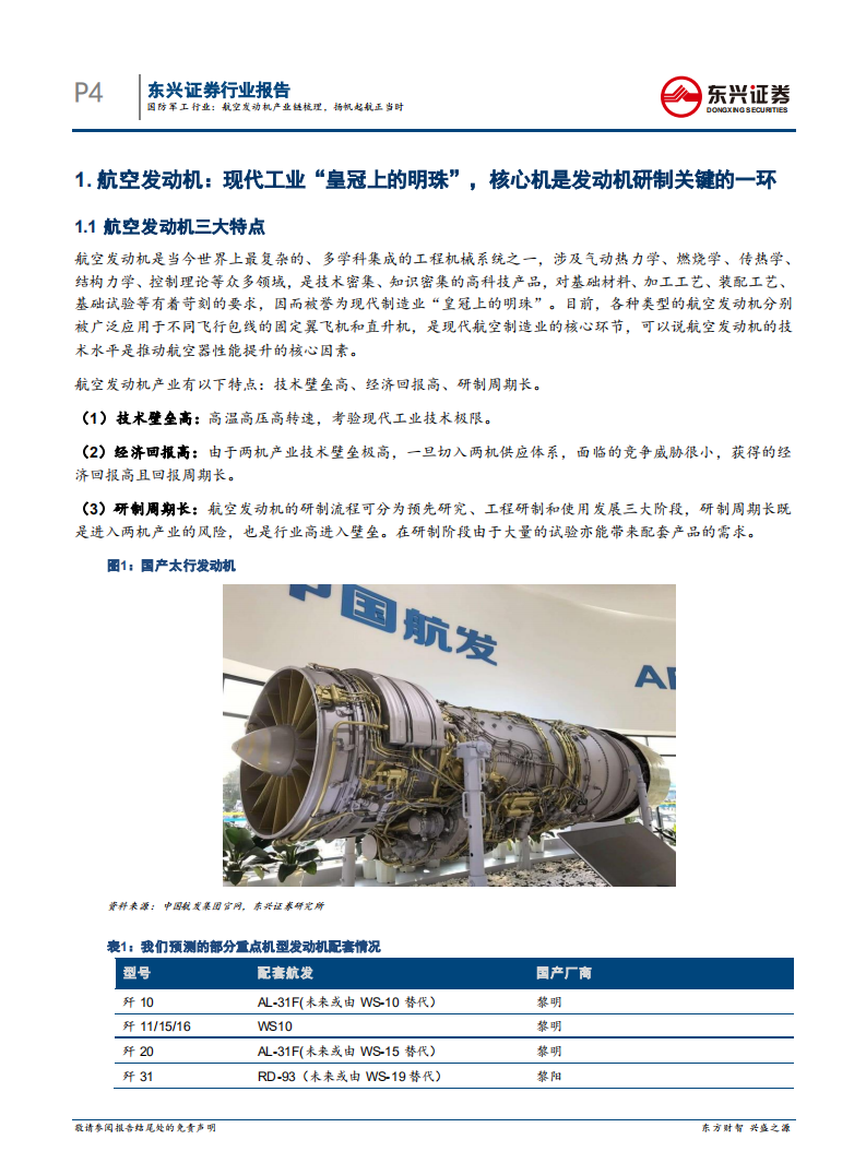 国防军工行业：航空发动机产业链梳理，扬帆起航正当时-20201203.pdf 第4页