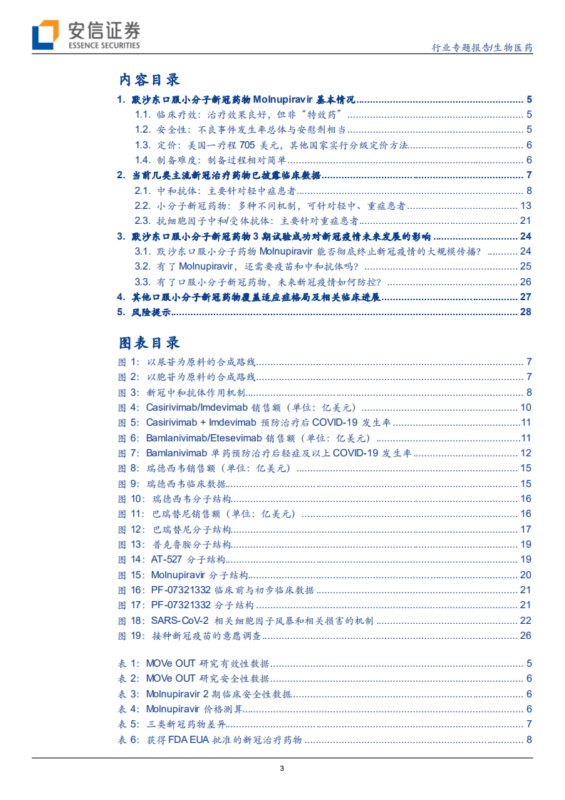 生物医药行业创新药专题之新冠药物热点解读：默沙东口服小分子新冠药物3期数据及行业格局影响-211009.pdf 第3页