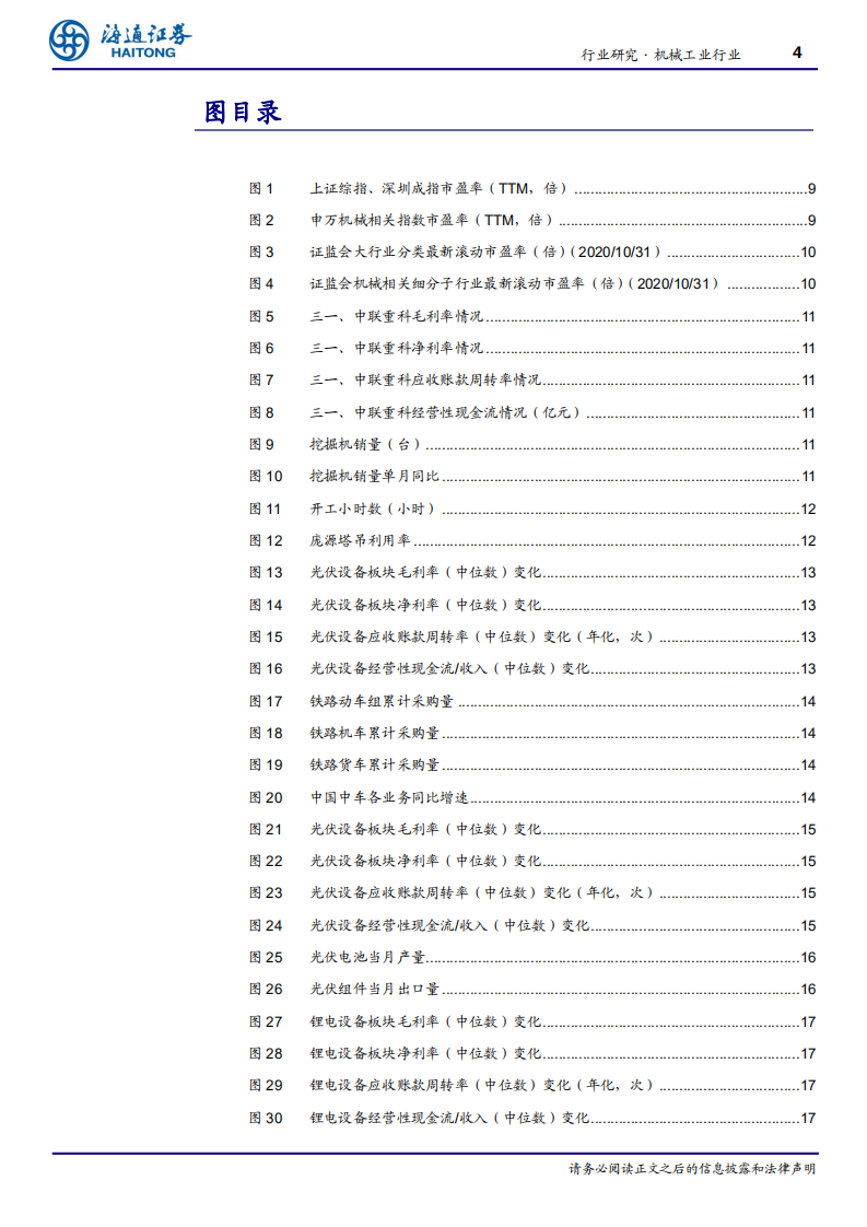 机械工业行业：制造业装备复苏明显，工程机械、新能源设备表现强势-20201103.pdf 第4页