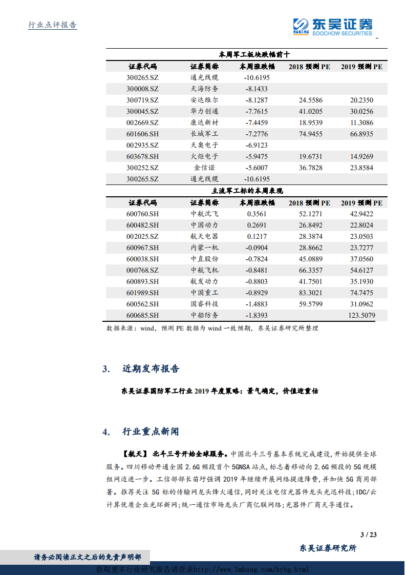 国防军工行业：景气确定，看好军工板块配置价值-190119.pdf 第3页
