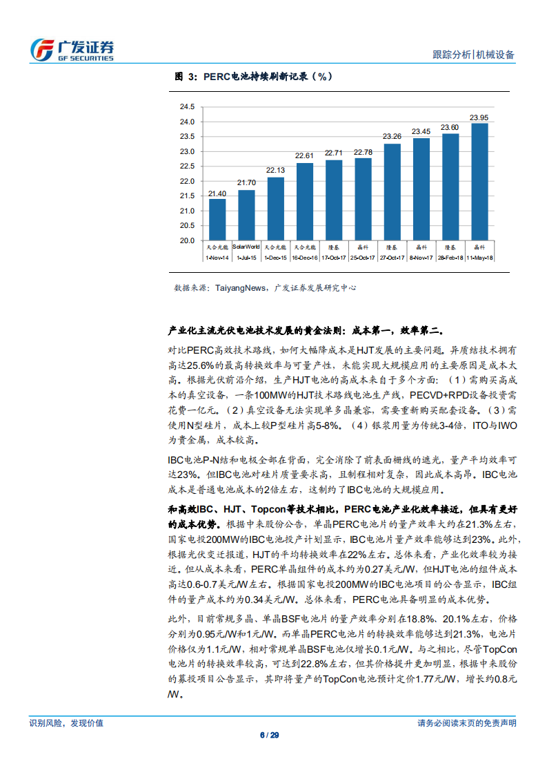 机械设备行业：从工艺角度看PERC电池设备的投资机会.pdf 第6页
