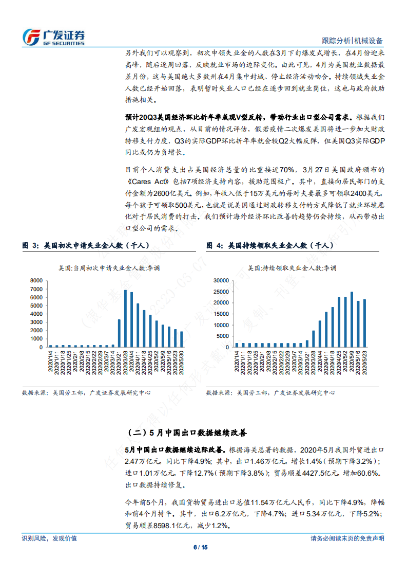 机械设备行业：海外推进复工复产，出口链条预期修复-200607.pdf 第6页
