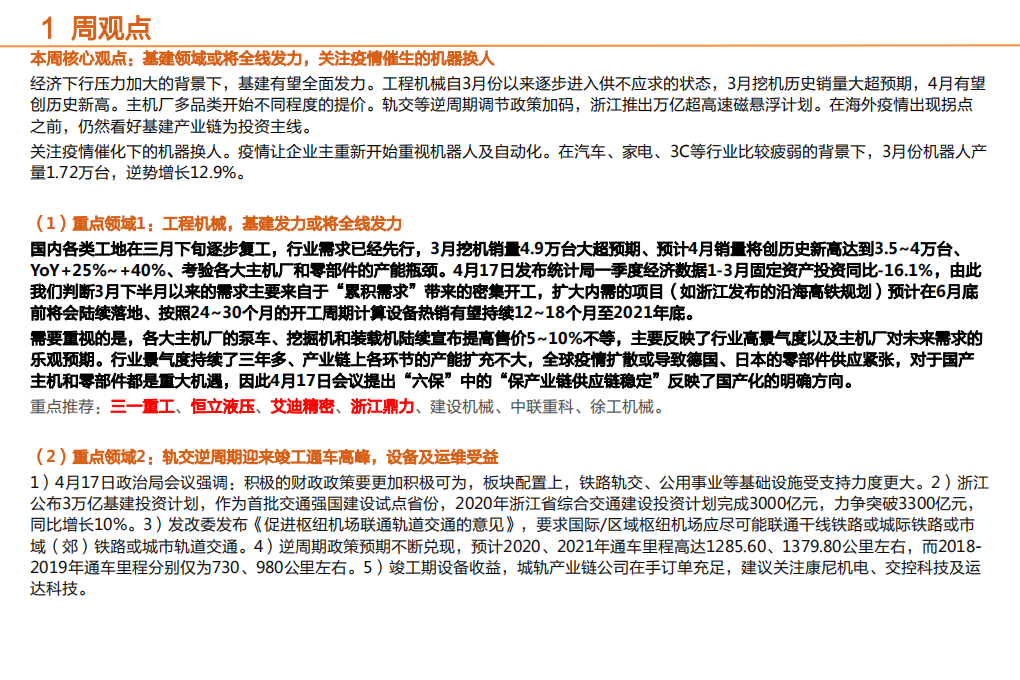 机械设备行业：基建领域全线发力，关注疫情催生的机器换人-200427.pdf 第3页