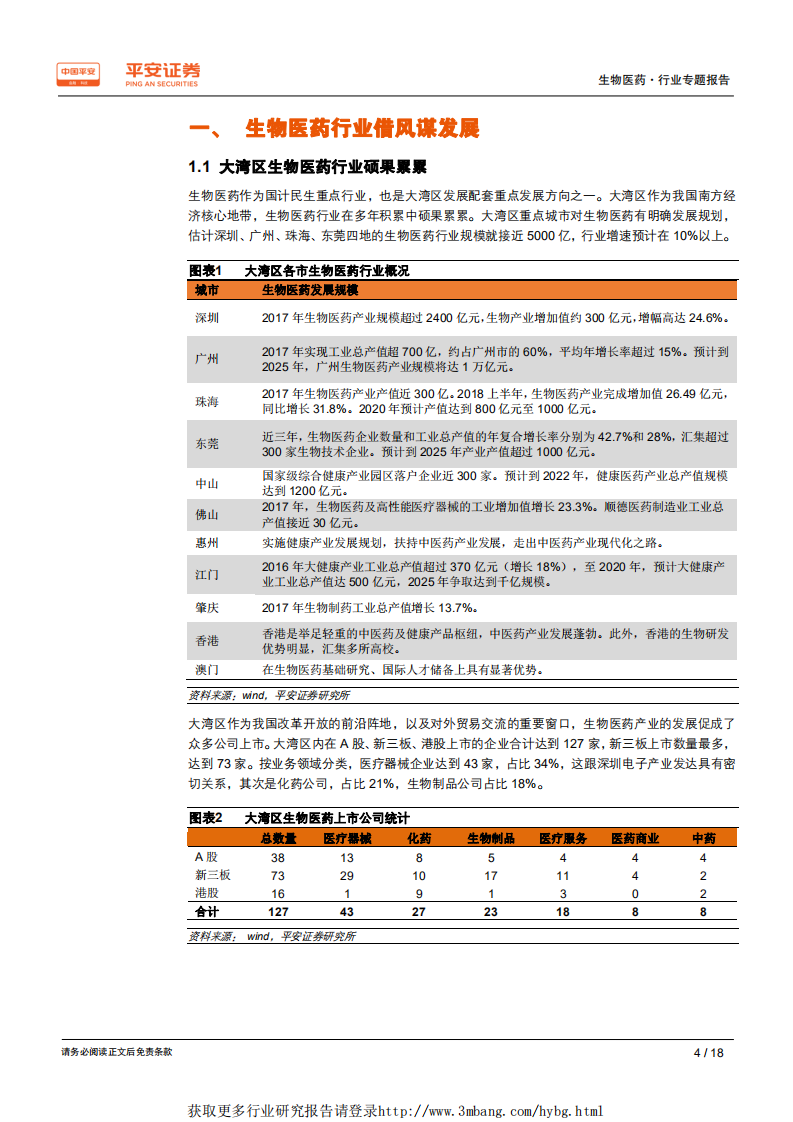 生物医药行业粤港澳大湾区专题报告：大湾区规划出台，生物医药领域迎来投资风口-190228.pdf 第4页