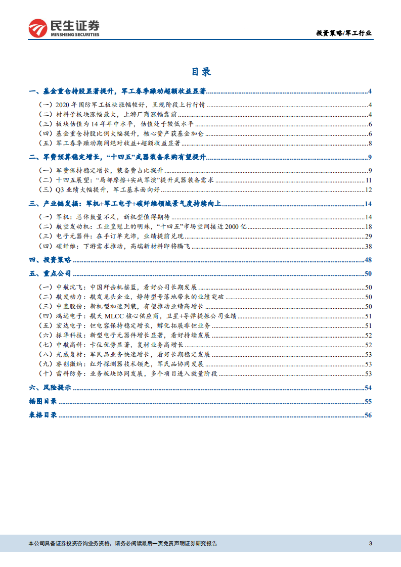 国防军工行业2021年年度策略报告：行业迎景气周期，关注军机+上游投资机遇-20201230.pdf 第3页