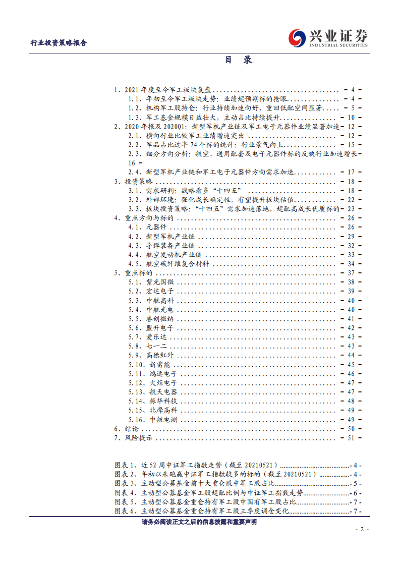 国防军工行业2021年中期投资策略：&ldquo;十四五&rdquo;需求加速落地，自下而上业绩为王-210615.pdf 第2页