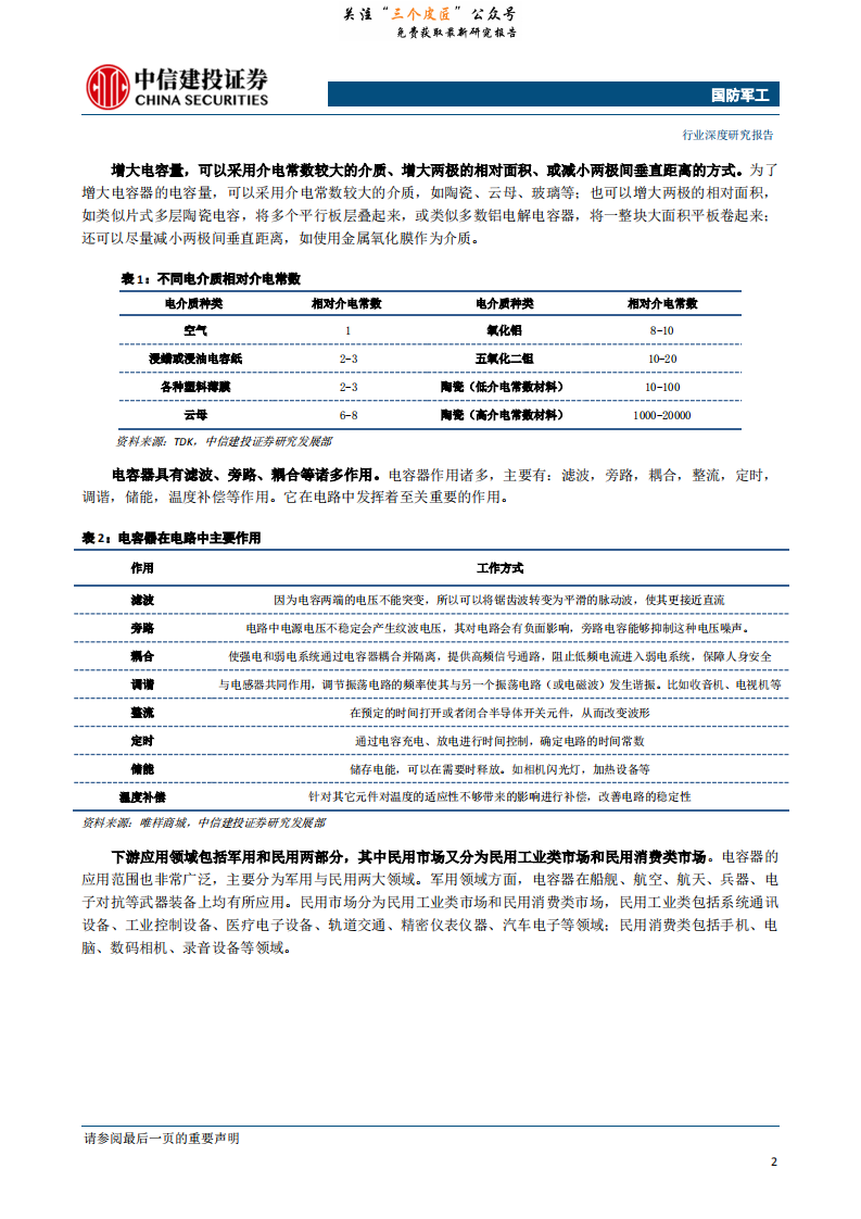 国防军工行业电容器（一）：产业格局稳中有变，国产替代任重道远-190131.pdf 第6页