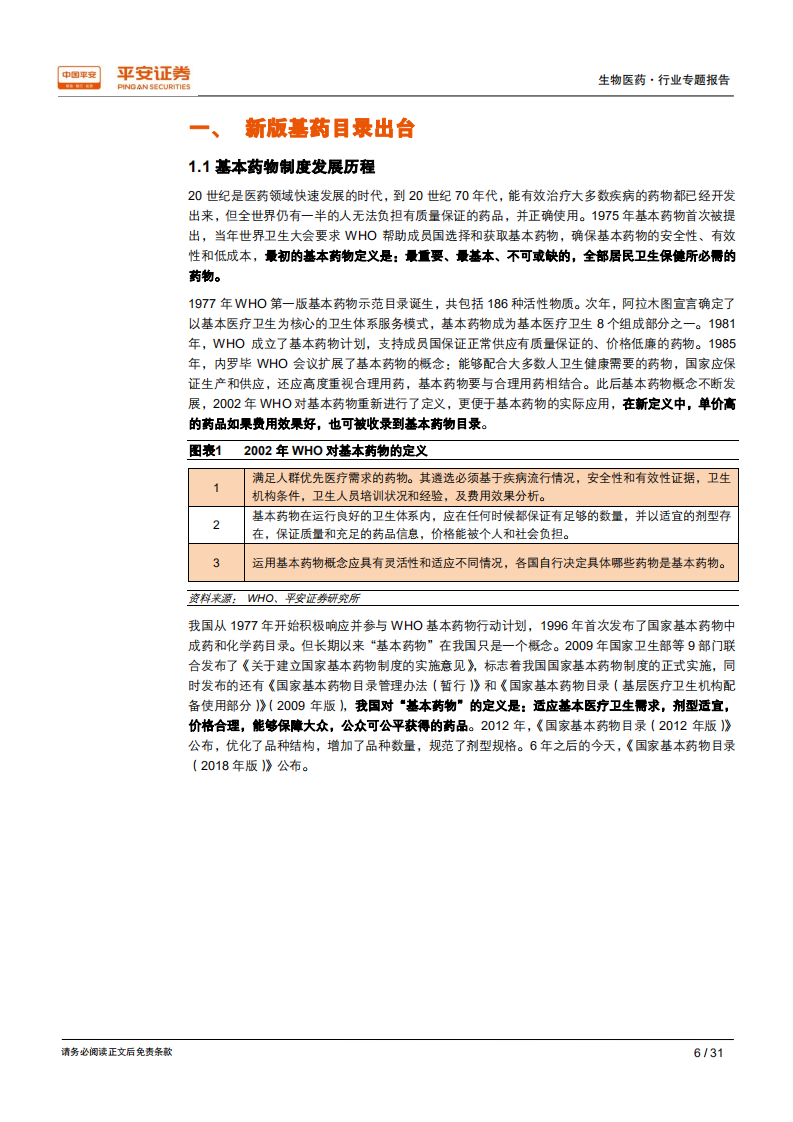生物医药行业专题报告：基药定义与国际接轨，新增西药市场规模近1500亿-181104.pdf 第6页