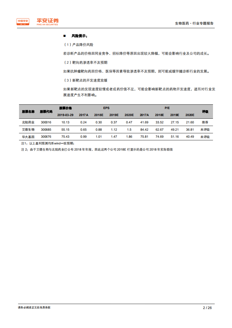 生物医药行业专题报告：肿瘤伴随诊断：共享赛道，与精准医疗比翼齐飞.pdf 第2页