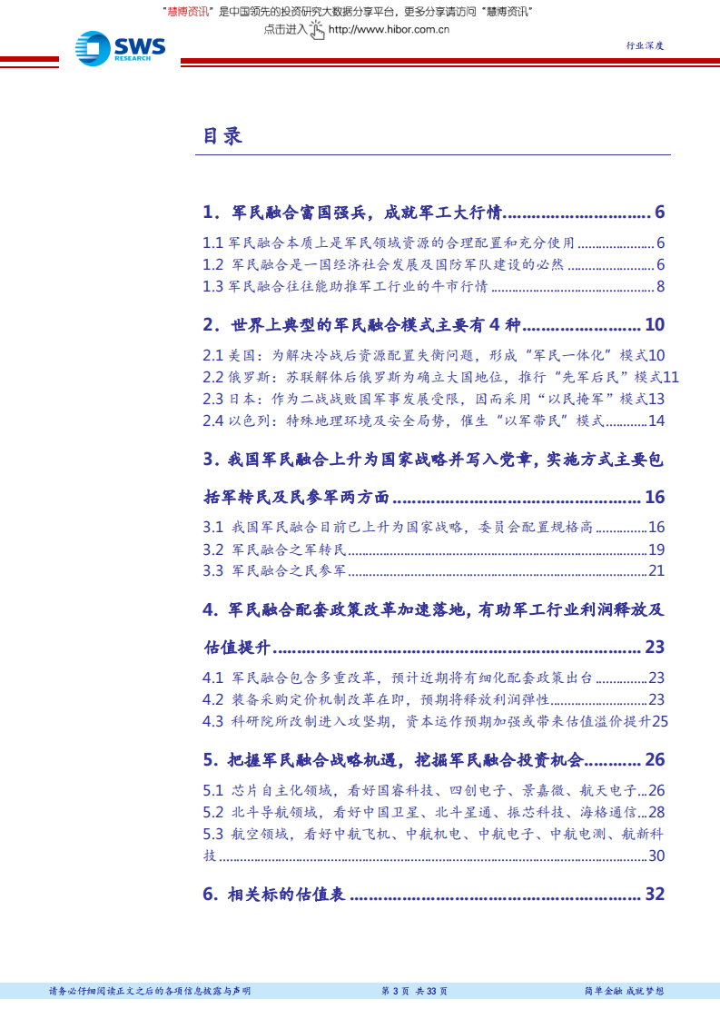 国防军工行业军民融合系列报告之一：乘军民融合之东风，展军工投资之蓝图.pdf 第3页