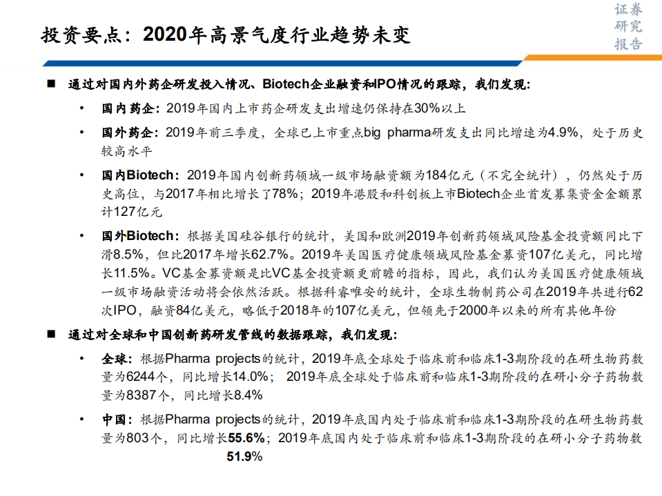 生物医药行业CRO&CDMO投研体系之数据跟踪（系列二）：国内CRO&CDMO行业，核心数据回顾与2020年前瞻-200211.pdf 第3页