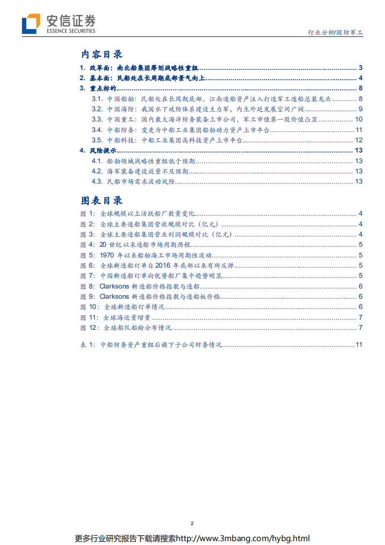 国防军工行业南北船集团筹划战略性重组点评：短期有所刺激，未来还是要看主业发展情况-190702.pdf 第2页