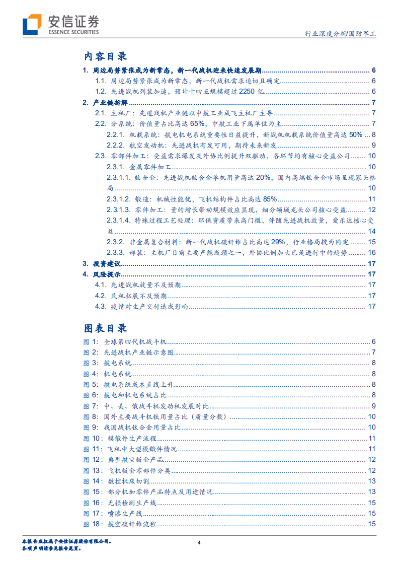 国防军工行业深度分析：先进战机产业链深度，先进战机列装加速是航空装备最景气方向，产业链持续彰显业绩高增长-210222.pdf 第4页