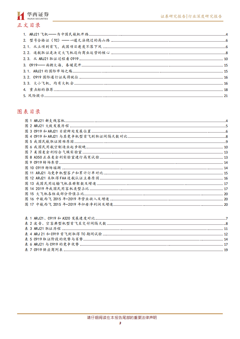 国防军工行业深度研究报告：从ARJ21看C919大飞机取证之路-20201203.pdf 第3页