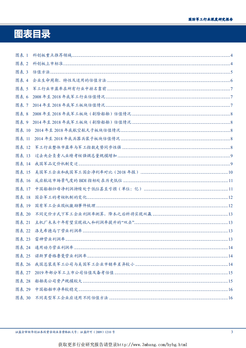 国防军工行业深度研究报告：科创板军工相关公司估值专题-190422.pdf 第3页