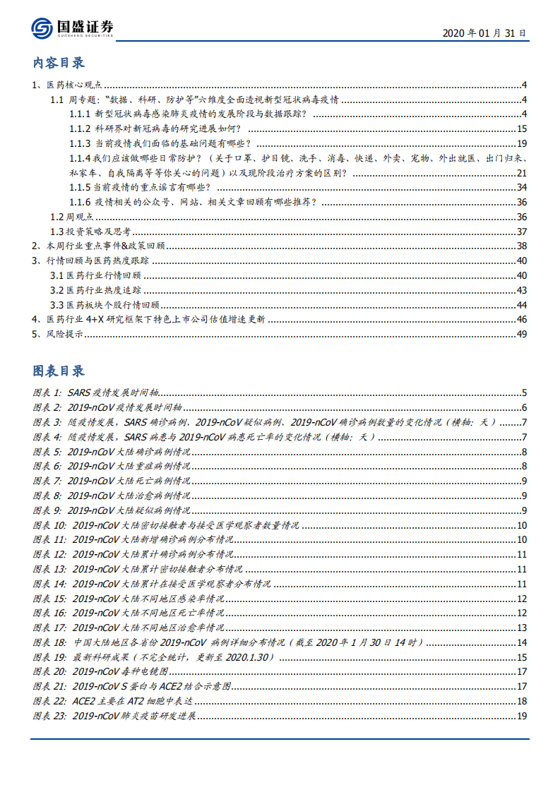 医药生物行业：&ldquo;数据、科研、防护等&rdquo;6大维度54问答全面透视新型冠状病毒疫情-200131.pdf 第2页
