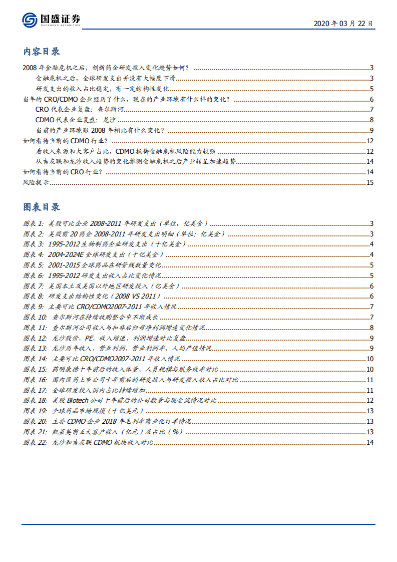 医药生物行业：08年金融危机之后，全球研发投入变化几何？兼论CRO、CDMO子领域近期变化-200322.pdf 第2页