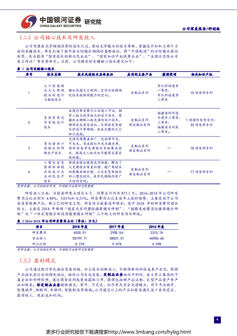 航天军工行业科创板航天军工公司系列研究：福光股份-190614.pdf 第4页