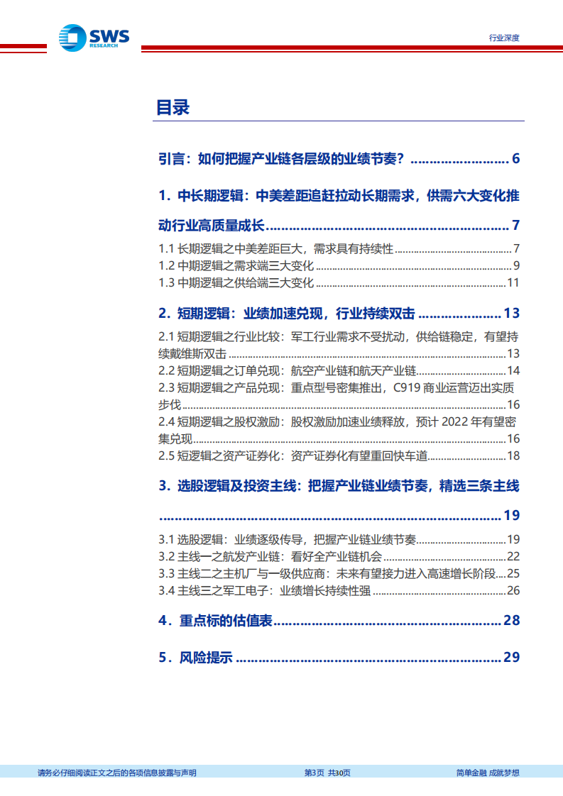 暨2022年国防军工行业投资策略：军工策略系列问题之四，如何把握产业链各层级的业绩节奏？-20211230.pdf 第3页