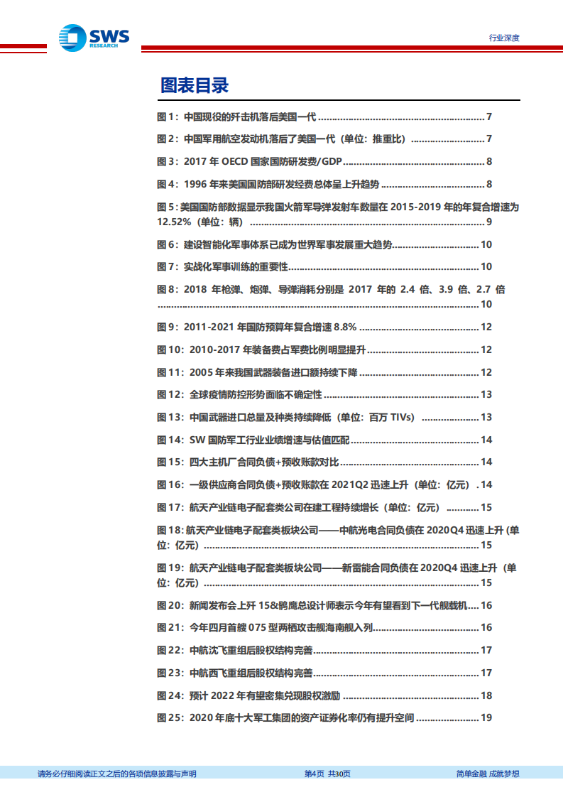 暨2022年国防军工行业投资策略：军工策略系列问题之四，如何把握产业链各层级的业绩节奏？-20211230.pdf 第4页