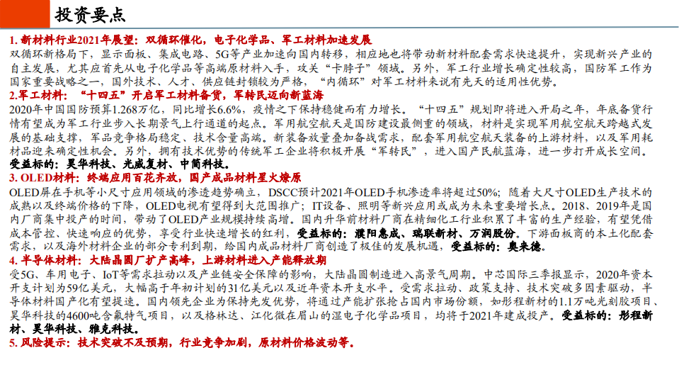 化工新材料行业2021年度投资策略：双循环新格局下，国产替代和军工材料迎历史性机遇-20201205.pdf 第2页