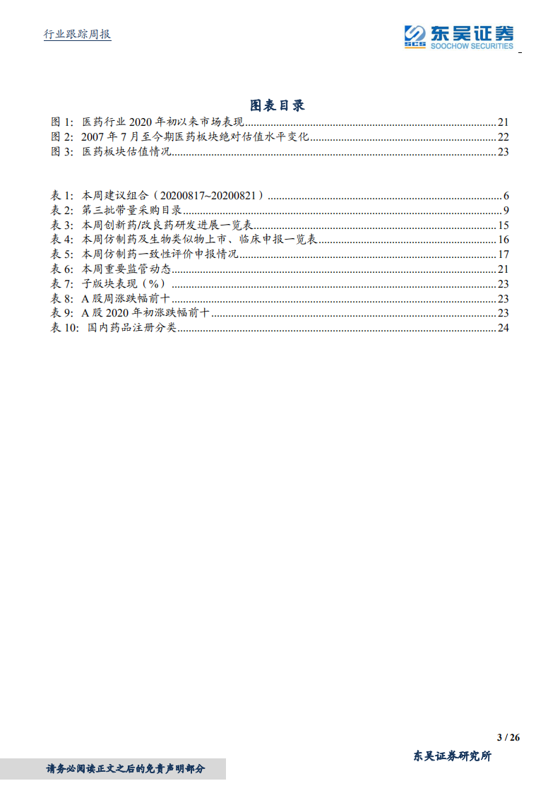 医药生物行业：第三批带量采购落地，医药行情回调见底-20200821.pdf 第3页