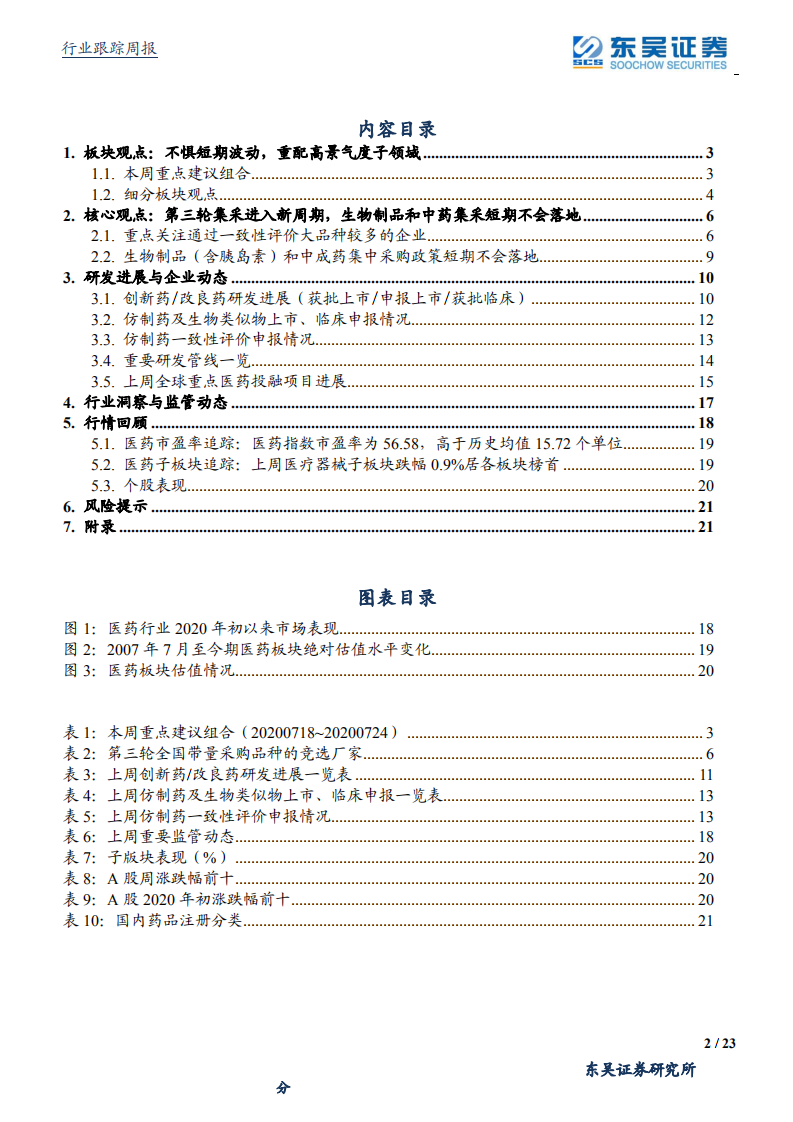 医药生物行业：第三轮药品集采，对医药行情影响有限-20200727.pdf 第2页