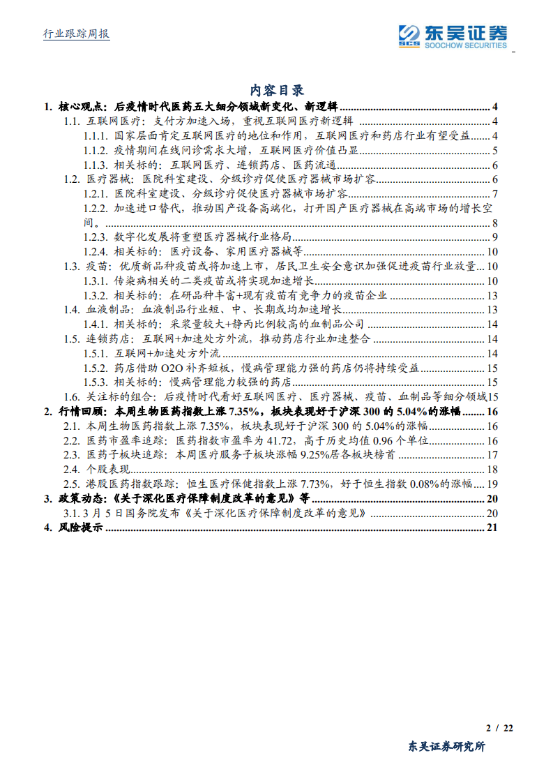 医药生物行业：后疫情时代医药五大细分领域新变化，关注互联网医疗新逻辑-200308.pdf 第2页