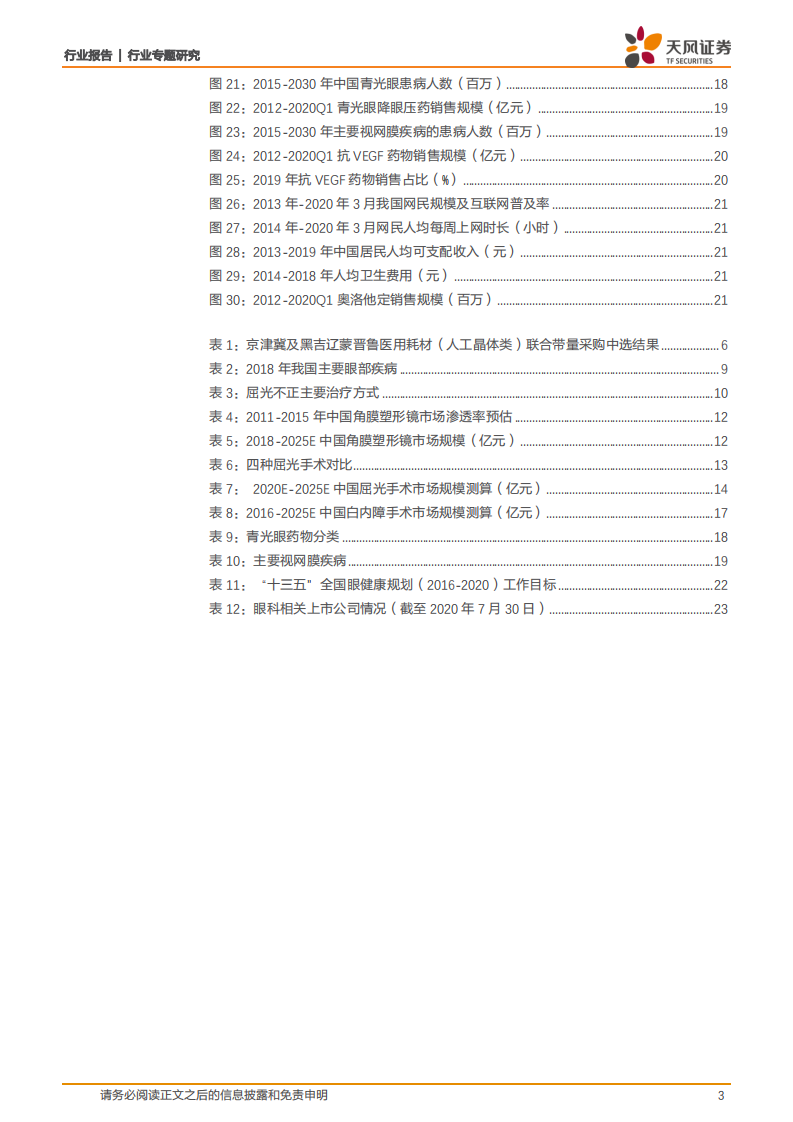 医药生物行业：聚焦好赛道，黄金眼科产业，大市值公司与成长白马的培育土壤-20200801.pdf 第3页