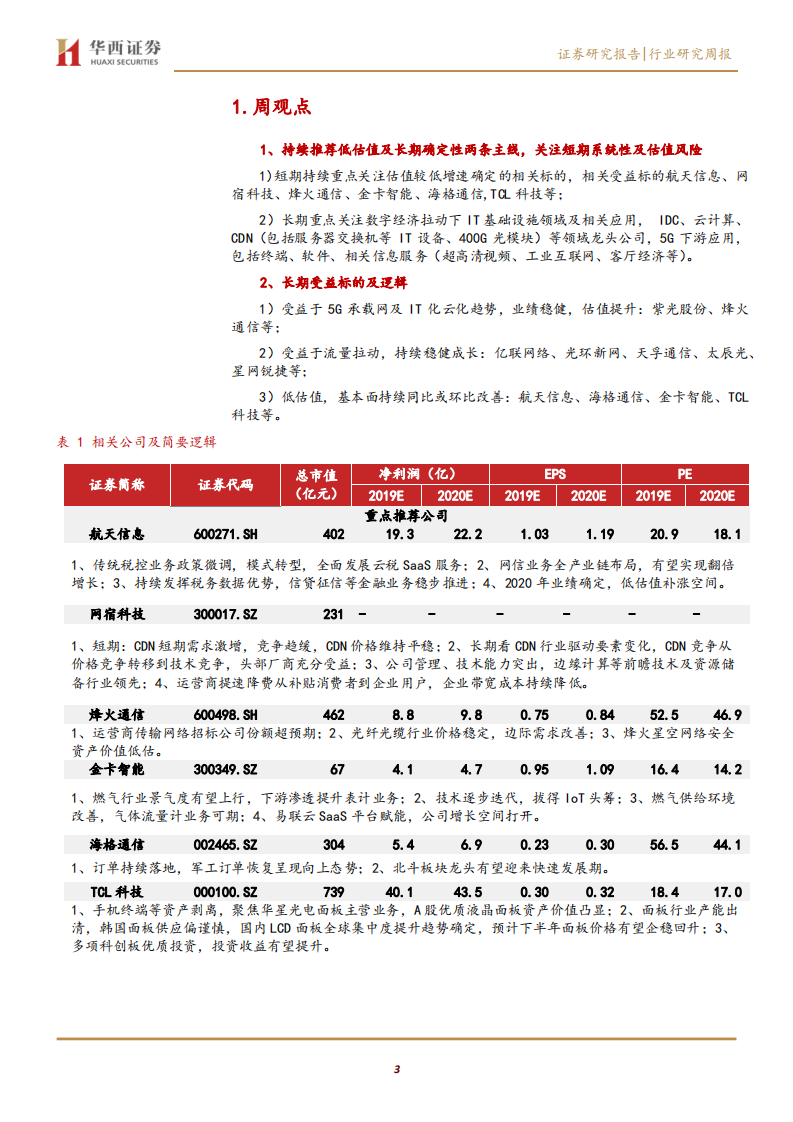 通信行业：新基建&ldquo;面面观&rdquo;，短期关注系统性及估值风险-200315.pdf 第3页