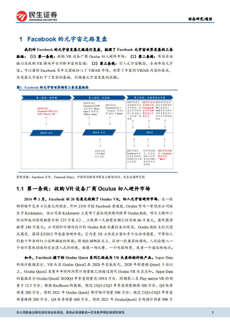 通信行业：元宇宙动态，Facebook为元宇宙更名的内在逻辑探讨-211101.pdf 第3页