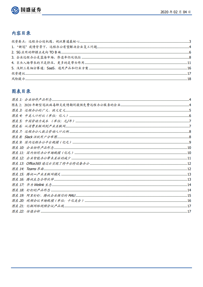 通信行业：远程办公迎机遇，视讯赛道最核心-200204.pdf 第2页