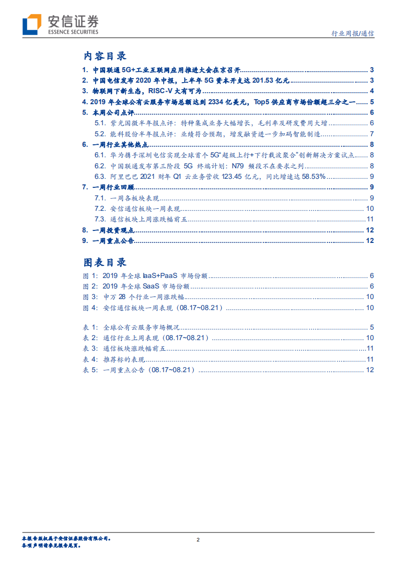 通信行业：运营商赋能5G应用，工业互联网加速发展-20200823.pdf 第2页
