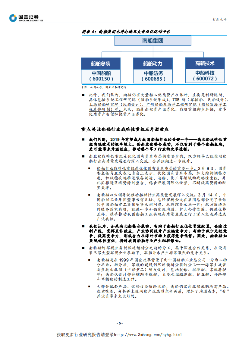 军工行业研究：江南造船拟置入中国船舶；看好船舶行业战略重组及外溢效应-190329.pdf 第5页