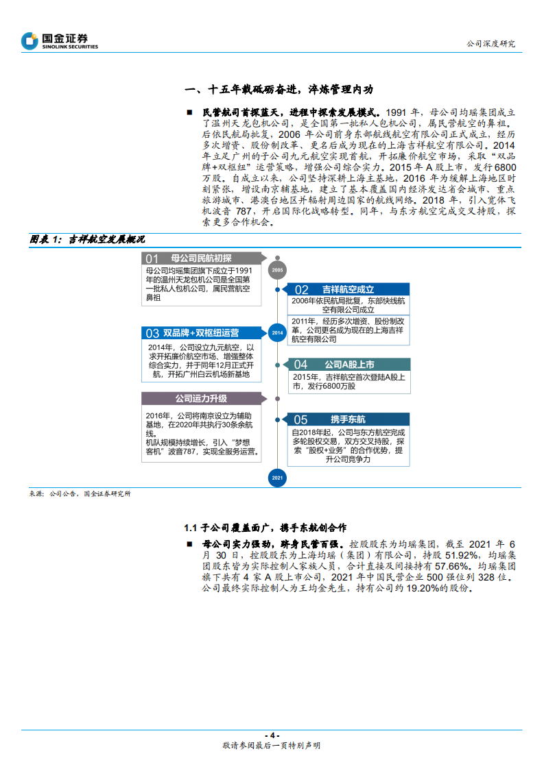 吉祥航空--民营航司突破中发展，蓄力静待复苏高增长-211221.pdf 第4页