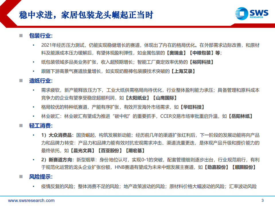 2022年轻工造纸行业投资策略：稳中求进，家居包装龙头崛起正当时-211224.pdf 第3页